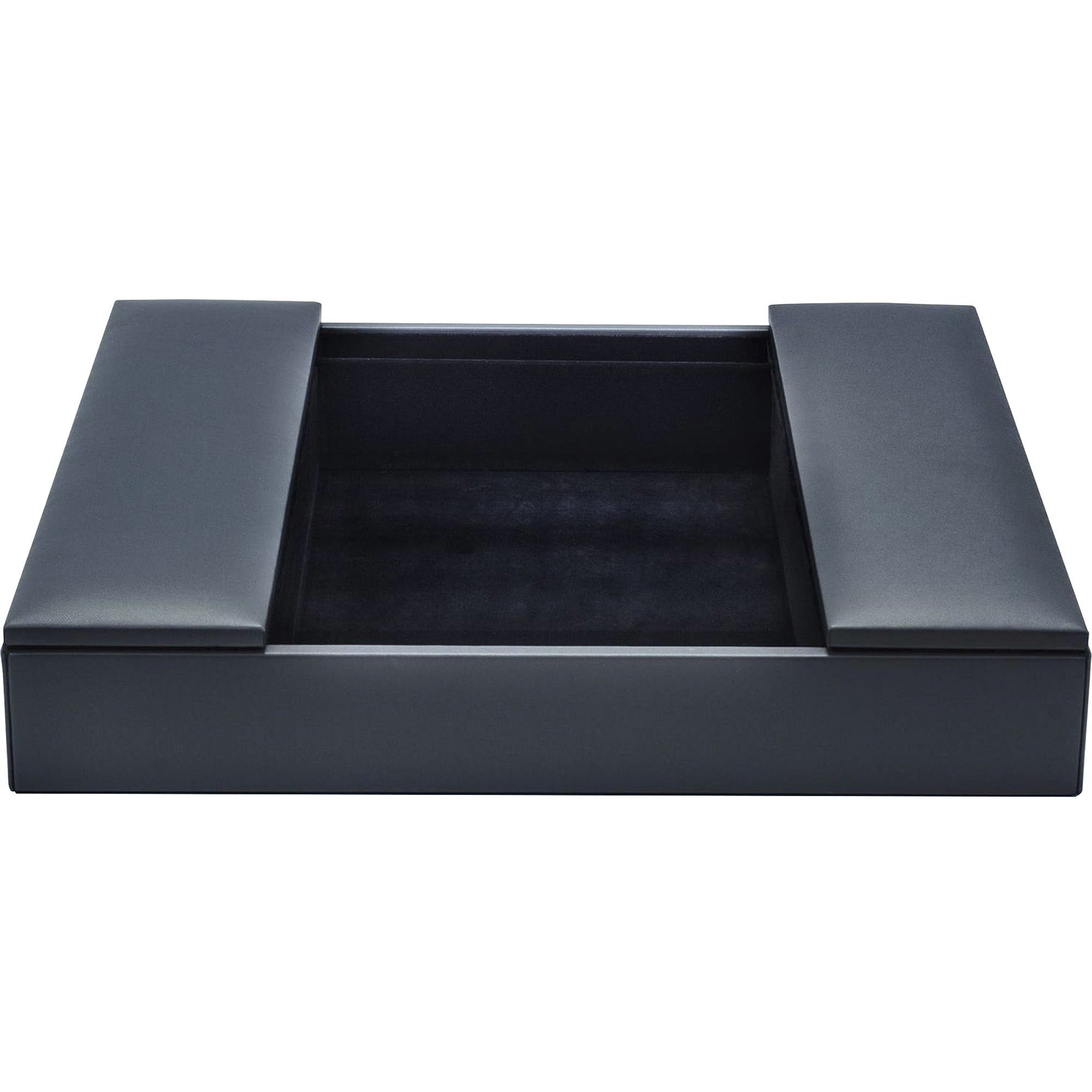 Dacasso Leatherette Enhanced Conference Room Organizer, Navy Blue, Leatherette/Velveteen, Desktop, Rectangle, Supports Letter/Legal Size, 1 Each