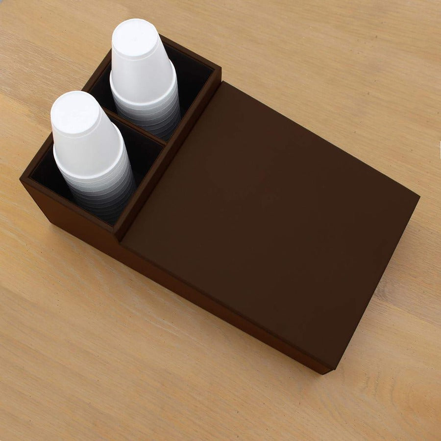 Dacasso Leather Coffee Condiment Organizer