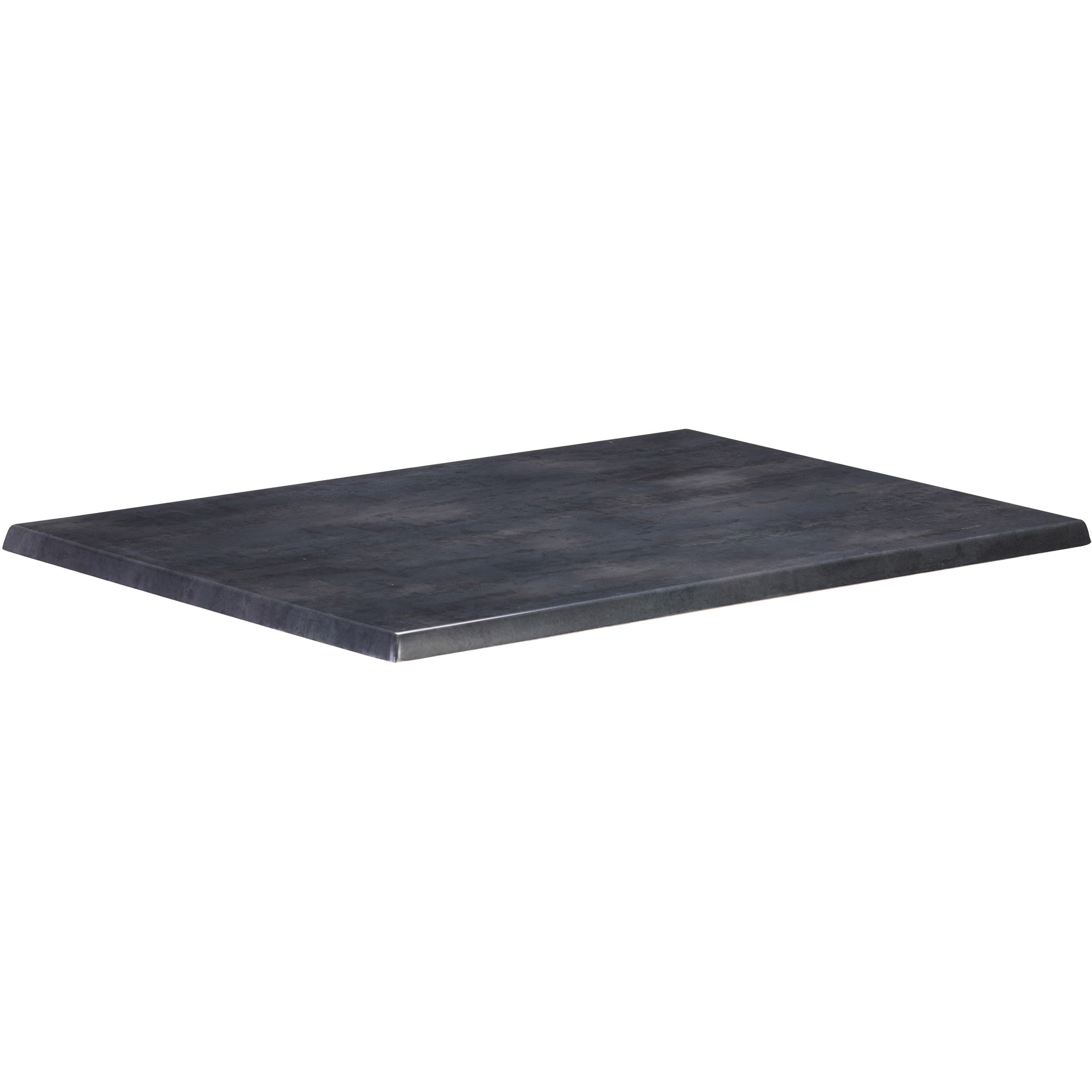 Holland Bar Stools Black Steel Rectangle Table Top, 1 Each