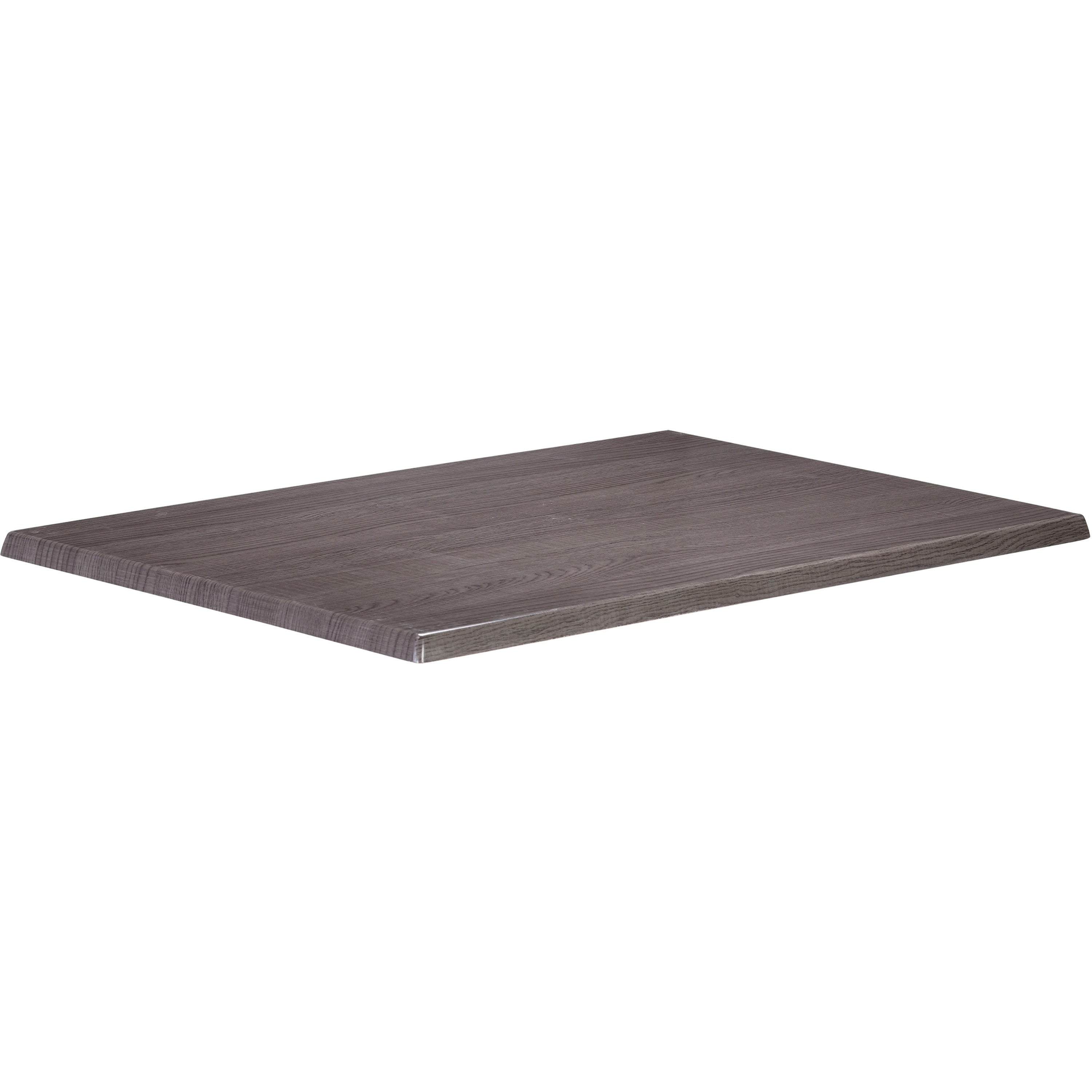 Holland Bar Stools Charcoal Rectangle Table Top, 1 Each