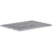 Holland Bar Stools Gray Rectangle Table Top, 1 Each