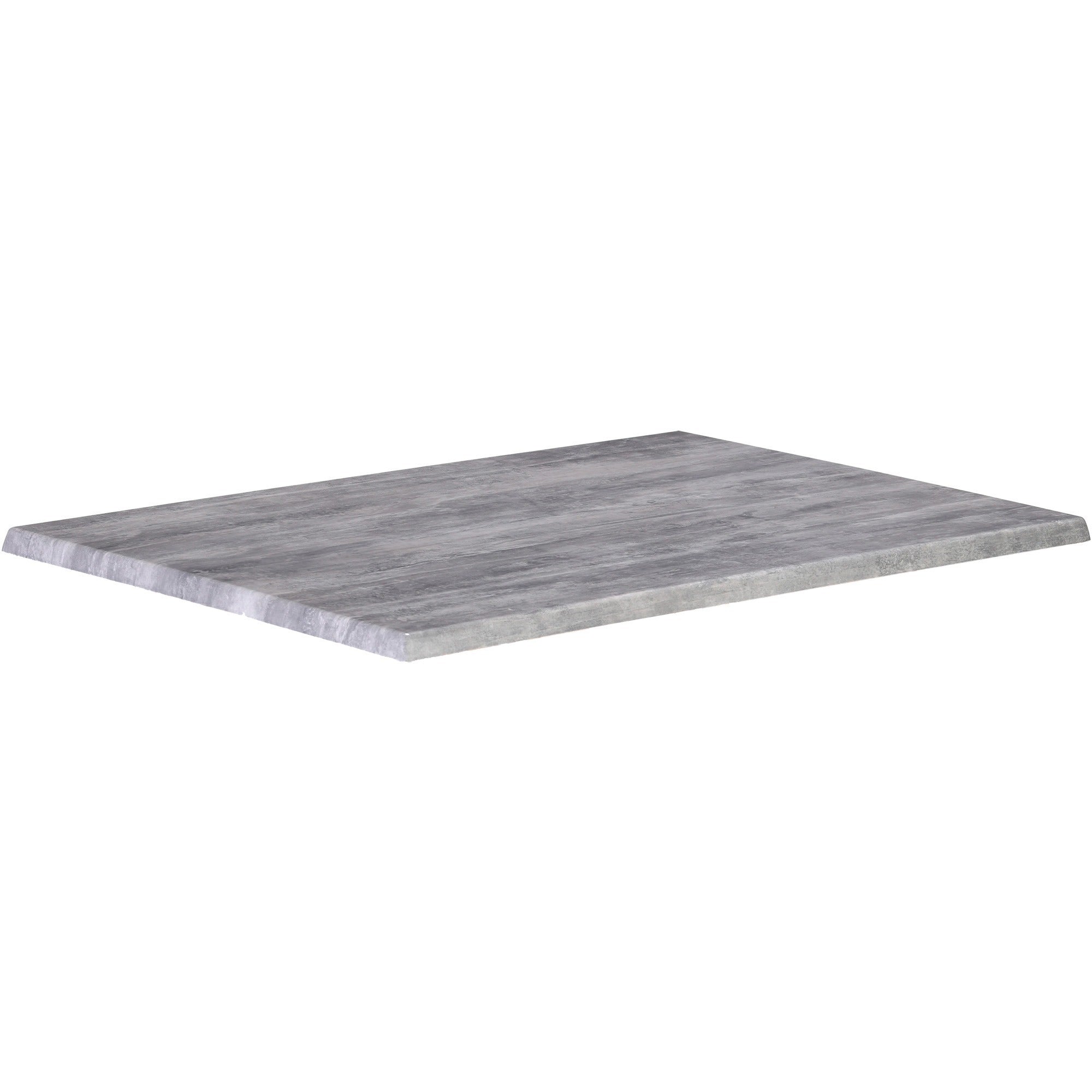 Holland Bar Stools Gray Rectangle Table Top, 1 Each
