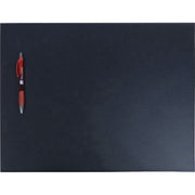 Dacasso Leatherette Conference Table Pad, Rectangular, 17" Width, Black, Leatherette/Velveteen, 1 Each