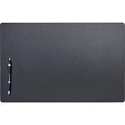 Dacasso Leatherette Conference Pad, Rectangular, 22" x 14", Black, Leatherette/Velveteen, 1 Each