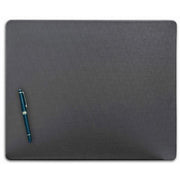 Dacasso Leatherette Conference Table Pad, Rectangular, 17" x 14", Gray, Leatherette/Velveteen, 1 Each