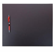 Dacasso Leatherette Conference Table Pad, Rectangular, 17" x 14", Chocolate Brown, Leatherette and Velveteen, 1 Each