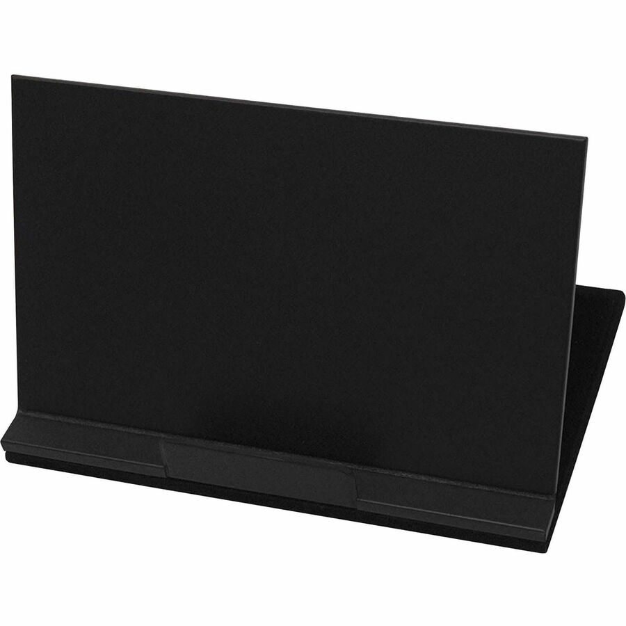 Dacasso Classic Leather Tablet Stand - Velveteen, Top Grain Leather, Felt, Leather - Black