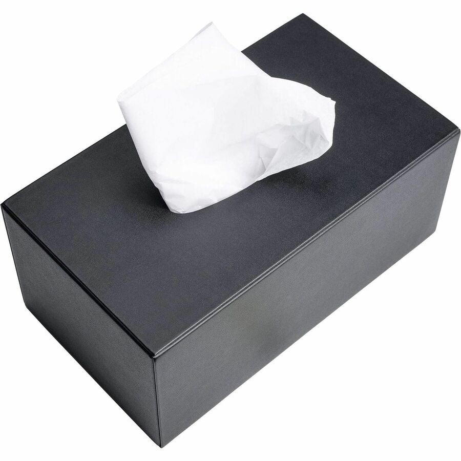 Dacasso Leatherette Tissue Box Cover - Leatherette, Faux Leather