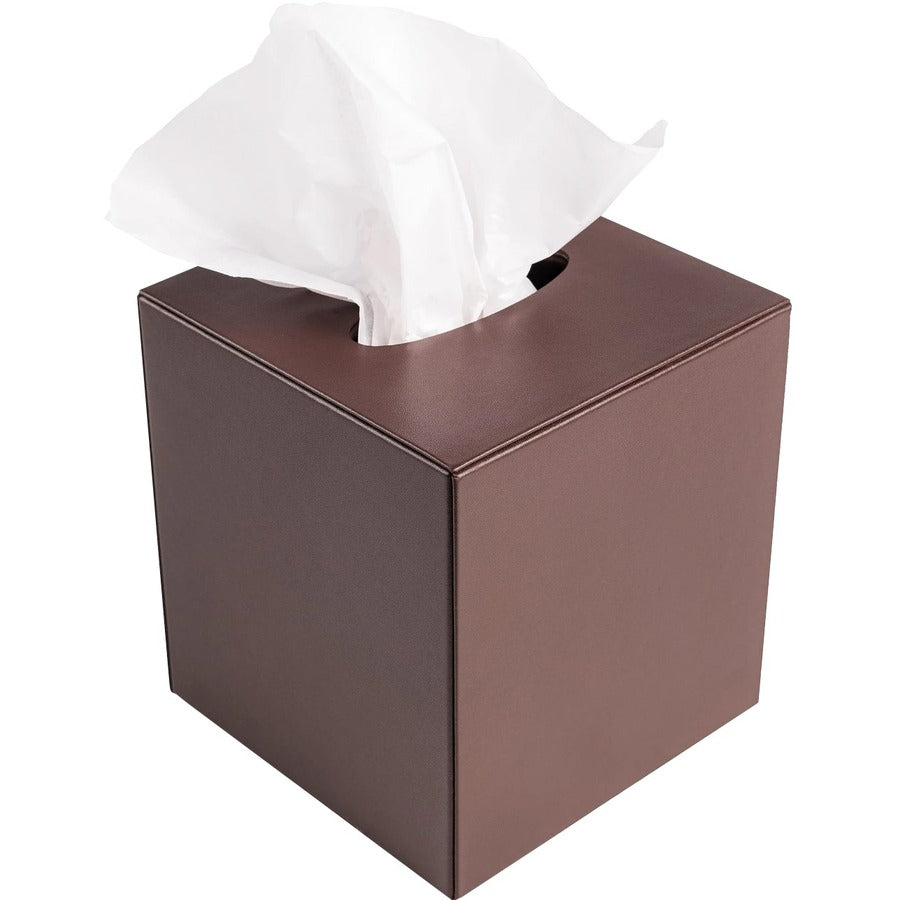 Dacasso Leatherette Tissue Box Cover - Leatherette, Velveteen, Felt