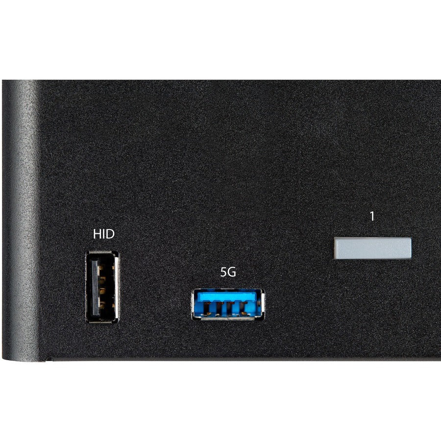 StarTech.com KVM Switch - 2 Computer(s) - 1 Local User(s) - 8 x USB - 9 x DisplayPort - Desktop - TAA Compliant