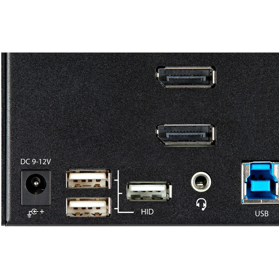 StarTech.com KVM Switch - 2 Computer(s) - 1 Local User(s) - 8 x USB - 9 x DisplayPort - Desktop - TAA Compliant