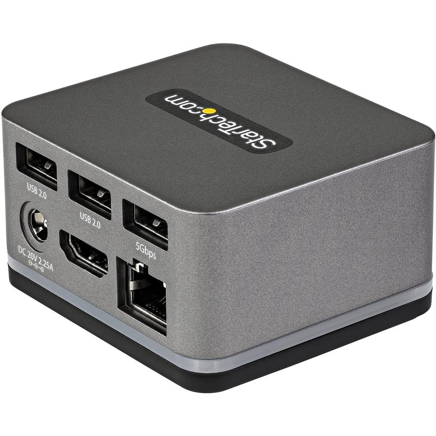 StarTech.com USB-C Docking Station, 1 Each – 4K HDMI, 3 USB-A Ports, USB-C, Gigabit Ethernet, 27W Power Delivery, Compatible with iPadOS, Windows, Ubuntu, Android