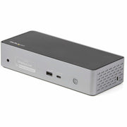 StarTech.com Docking Station, USB-C, 100W, 4 Display Support, 4K, 4 x HDMI, 4 x USB (3 x USB-A, 1 x USB-C), Gigabit Ethernet, Audio Out, Black/Space Gray, 1 Each