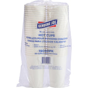 Genuine Joe 16 oz Disposable Hot Cups - 16 fl oz - White - Polyurethane - Coffee, Hot Drink, Picnic, Company, Tea, Hot Chocolate, Beverage/ - 50 / Pack