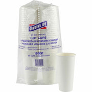 Genuine Joe 20 oz Disposable Hot Cups - 20 fl oz - White - Polyurethane - Coffee, Hot Drink, Picnic, Company, Tea, Hot Chocolate, Beverage/ - 50 / Pack