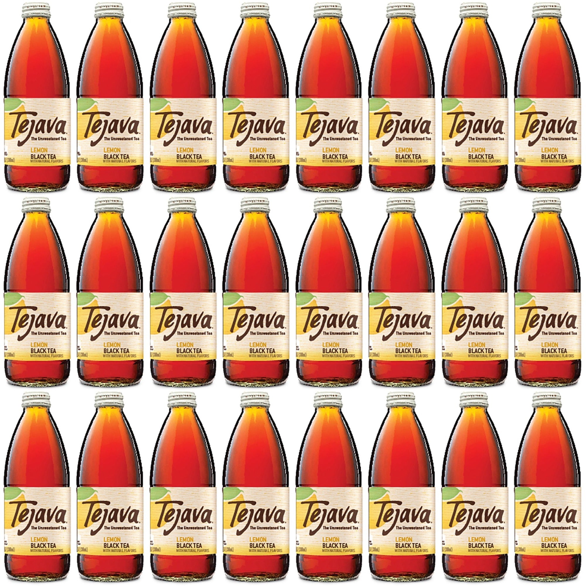 Tejava Lemon Black Tea Bottle - Black Tea - GMO Free - 24 / Carton