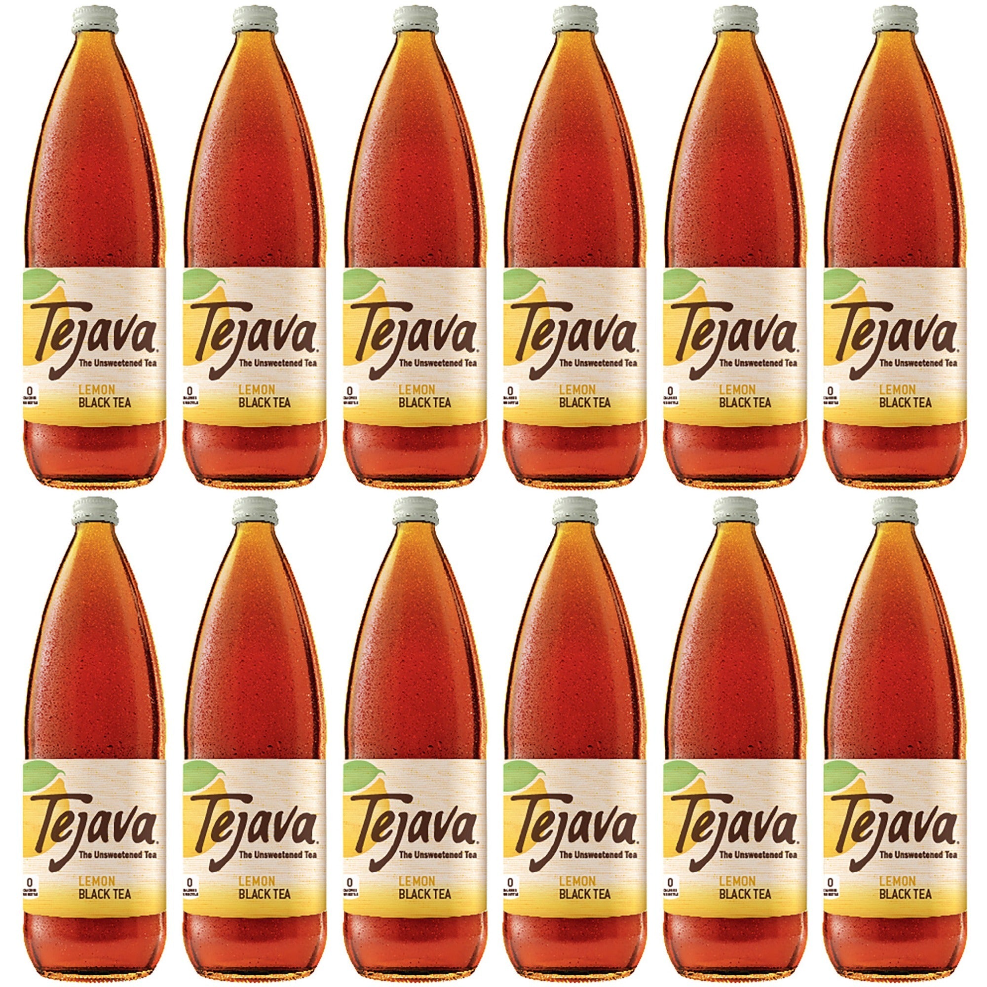 Tejava Lemon Black Tea Bottle - GMO Free - 12 / Carton