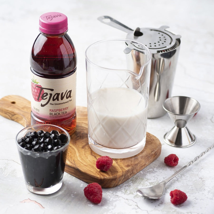 Tejava Raspberry Black Tea Bottle - Black Tea - GMO Free - 102 / Pallet