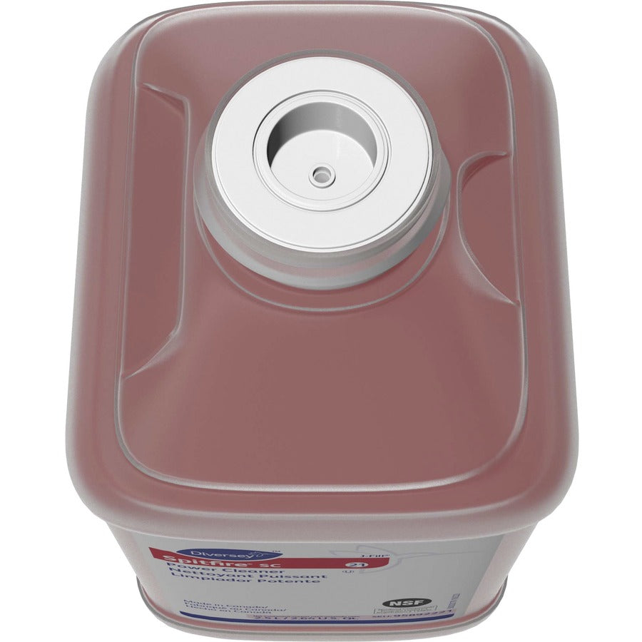 Diversey Spitfire SC Power Cleaner - Ready-To-Use - 169.1 fl oz (5.3 quart) - Pine Scent - Rinse-free, Residue-free, Streak-free, No-mess, Heavy Duty, Kosher - Red Bottle - 2 / Carton