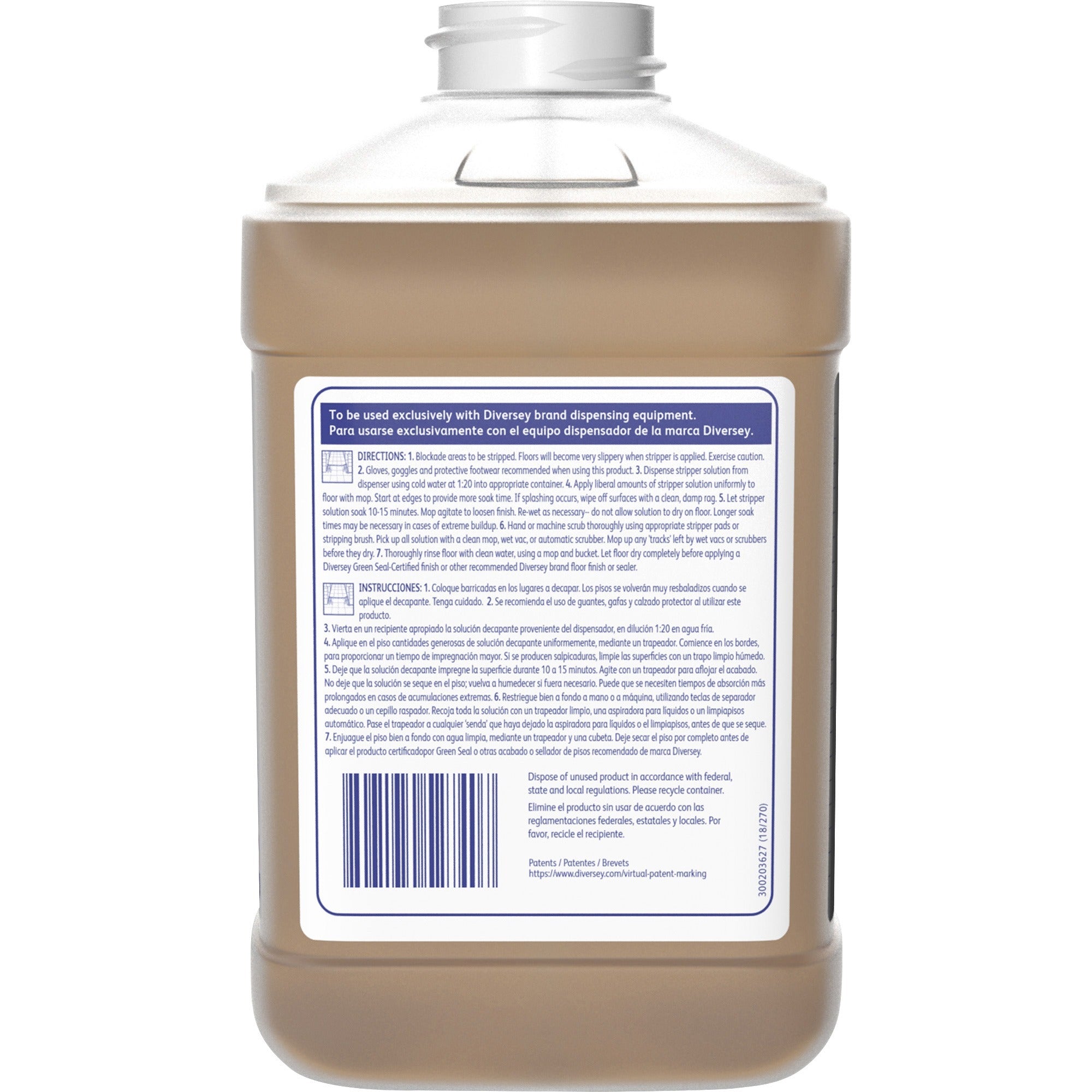 Concentrate - 84.5 fl oz (2.6 quart) - Solvent Scent - Low Odor, No-mess, Non Ammoniated, Butyl-free - Amber Bottle - 2 / Carton