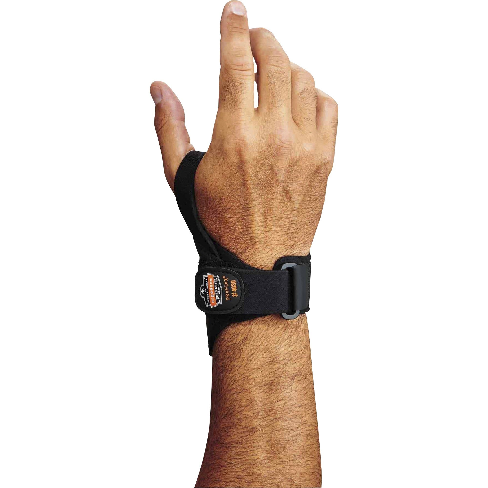 Ergodyne ProFlex 4020 Wrist Support, Black, Neoprene, Small/Extra Small, Left Handed, 1 Each