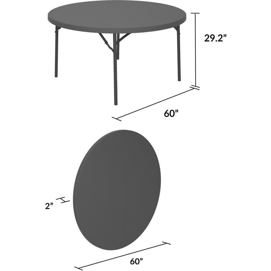 Cosco Zown Commercial Round Blow Mold Fold Table