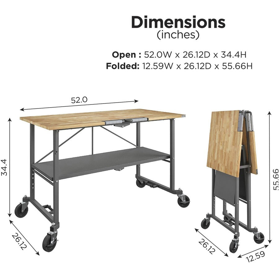 Cosco SmartFold Butcher Block Portable Workbench