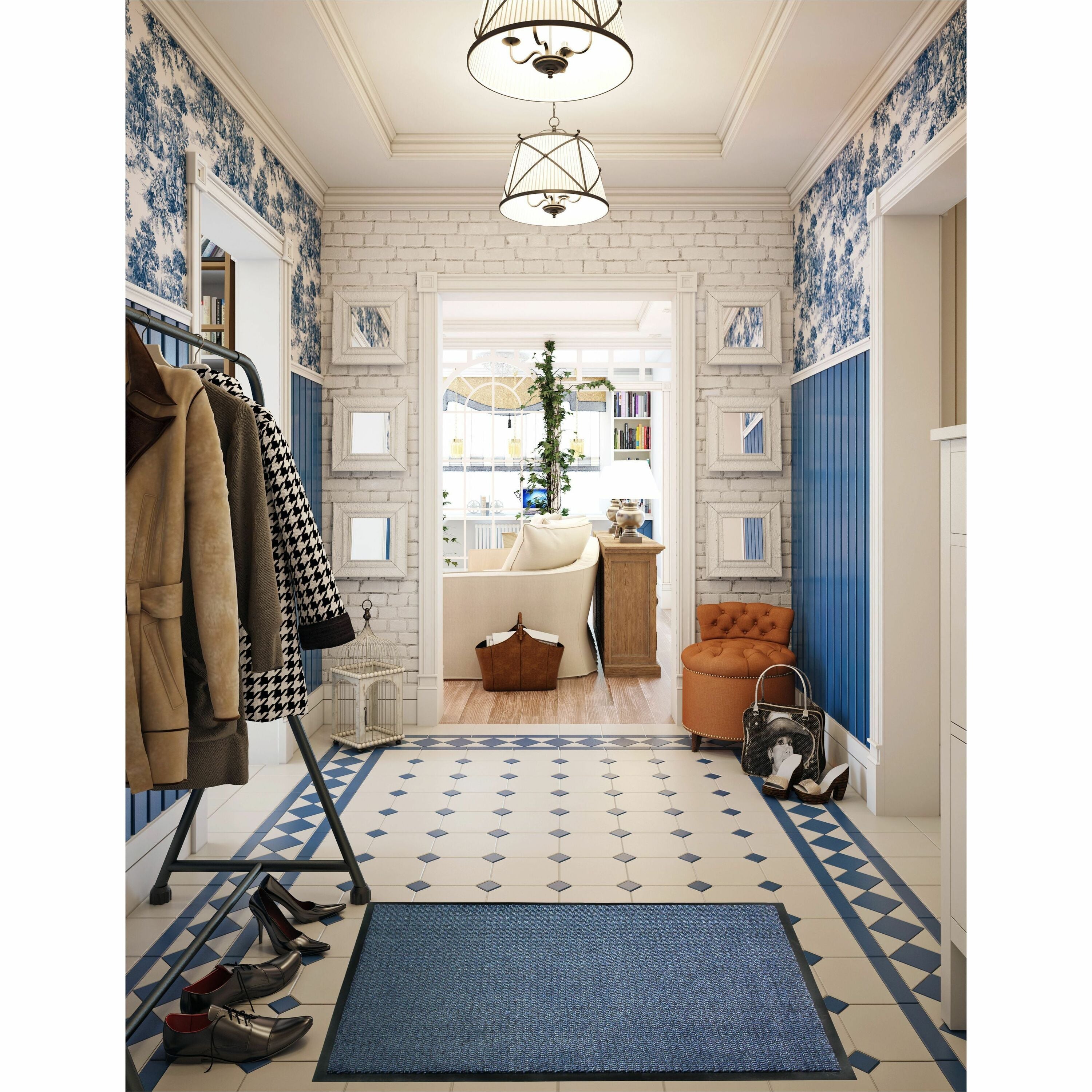 Floortex Doortex Advantagemat Blue Door Mat - 32" x 48"
