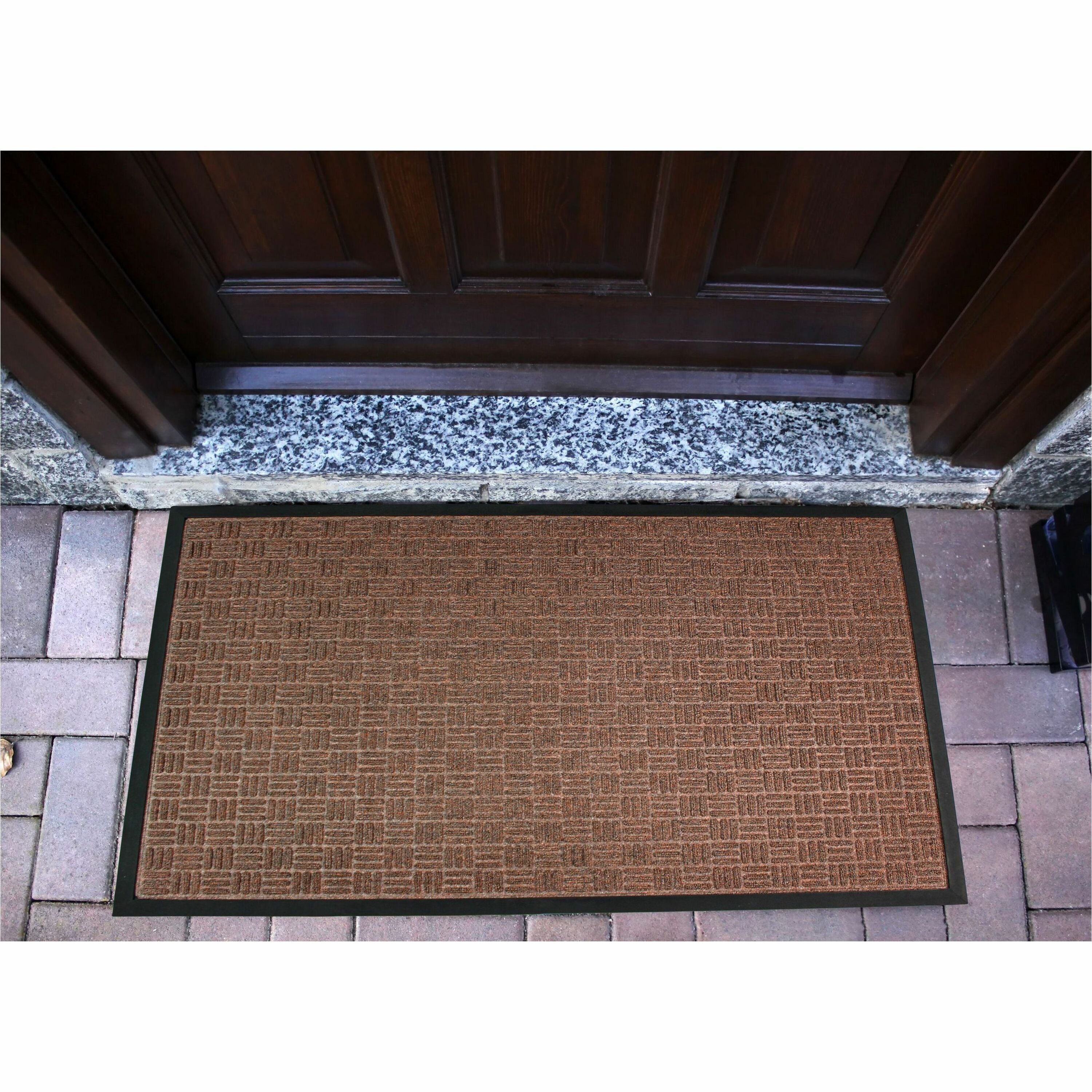 Floortex Doortex&reg; Ribmat Brown Heavy-Duty Door Mat in - 24" x 36"