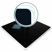 Floortex Viztex&reg; Glacier Black Multi-Purpose Grid Glass Dry-Erase Board 14" x 14"