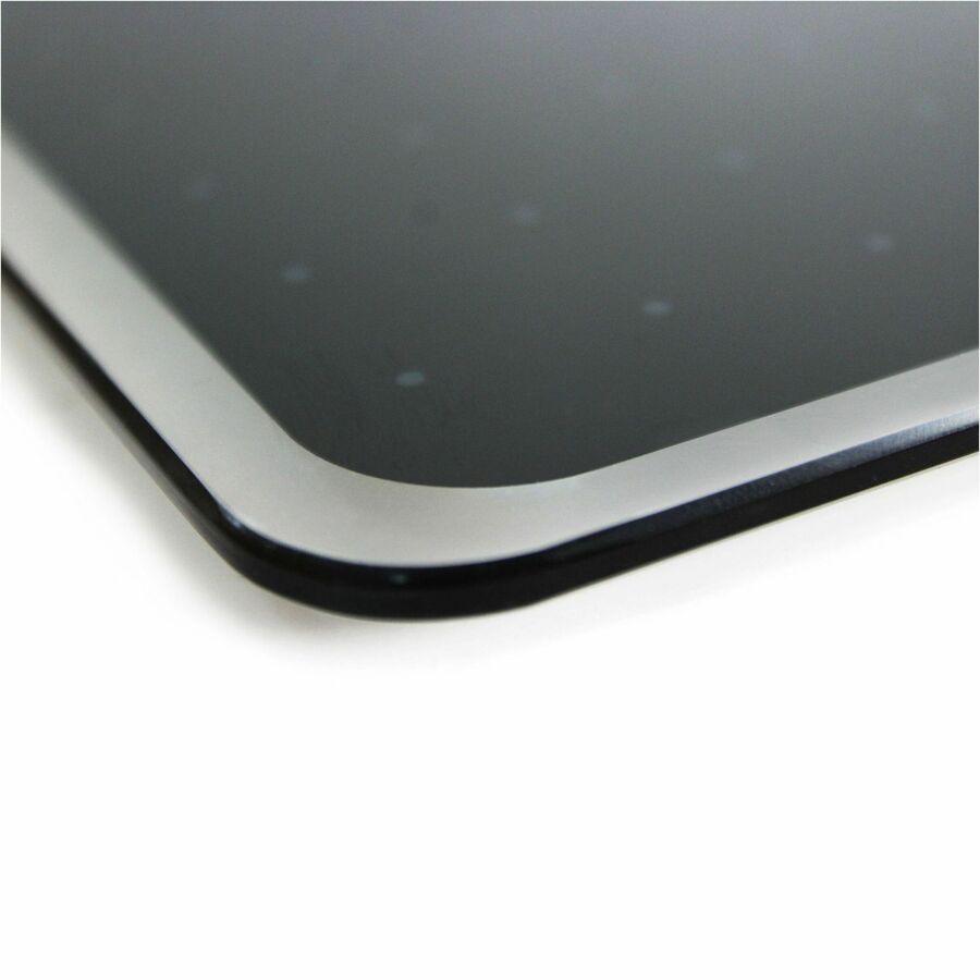 Floortex Viztex&reg; Glacier Black Multi-Purpose Grid Glass Dry-Erase Board 14" x 14"