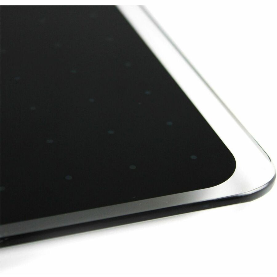 Floortex Viztex&reg; Glacier Black Multi-Purpose Grid Glass Dry-Erase Board 17" x 23"