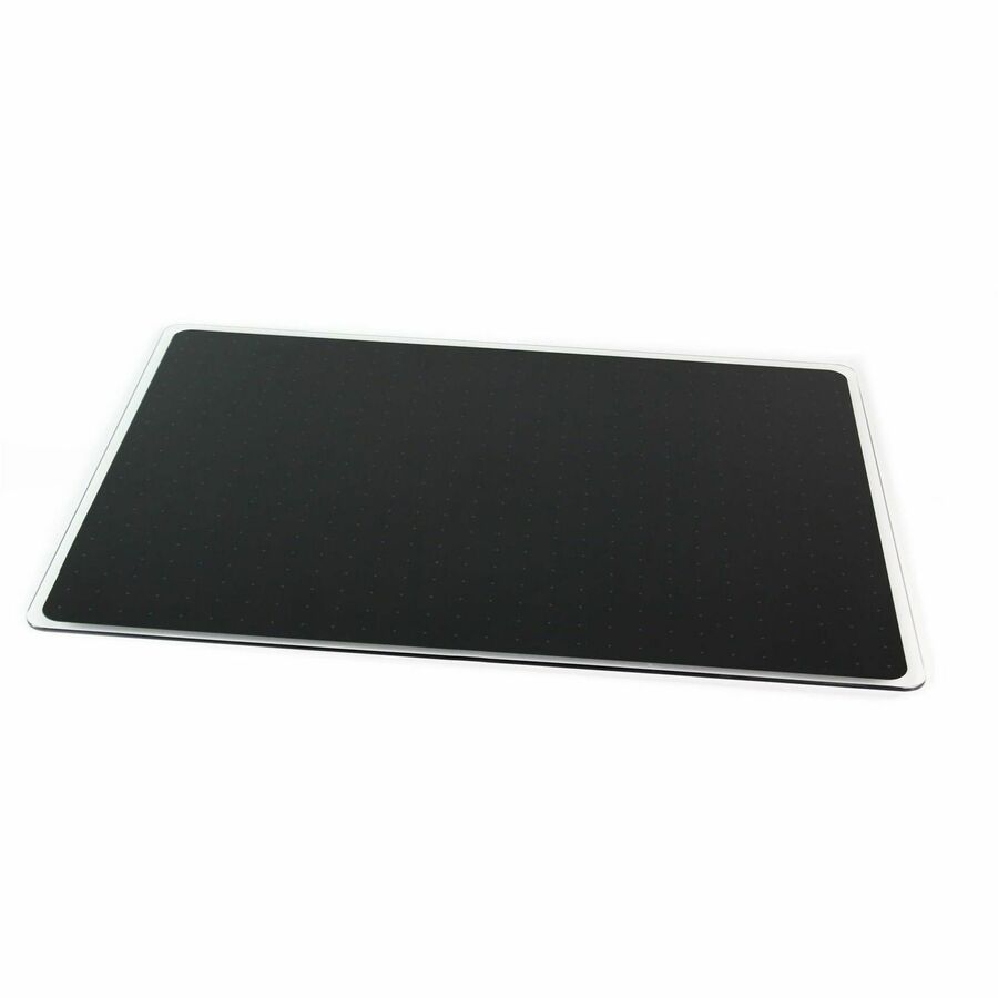 Floortex Viztex&reg; Glacier Black Multi-Purpose Grid Glass Dry-Erase Board 17" x 23"