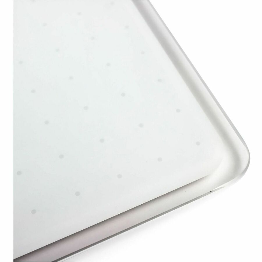 Floortex Viztex&reg; Glacier White Multi-Purpose Grid Glass Dry-Erase Board 17" x 23"