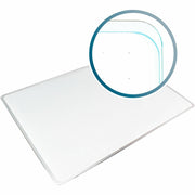 Floortex Viztex&reg; Glacier White Multi-Purpose Grid Glass Dry-Erase Board 17" x 23"