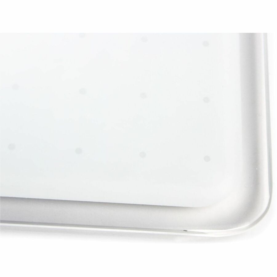 Floortex Viztex&reg; Glacier White Multi-Purpose Grid Glass Dry-Erase Board 17" x 23"
