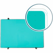 Floortex Viztex&reg; Glacier Teal Multi-Purpose Grid Glass Dry-Erase Board 24" x 36"
