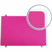 Floortex Viztex&reg; Glacier Violet Multi-Purpose Grid Glass Dry-Erase Board 24" x 36"
