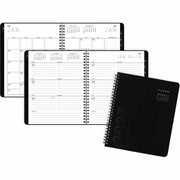 At-A-Glance Contemporary Lite Planner, Medium, Weekly/Monthly, 12 Months (Jan-Dec 2026), 7" x 8 3/4", Wire Bound, Black/Gold Cover, Bleed Resistant Paper, 1 Each