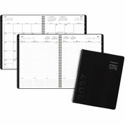 At-A-Glance Contemporary Lite Planner, Large, Weekly/Monthly, January 2026–December 2026, 8:00 AM–5:30 PM, 8 1/4" x 11", Wire Bound, Black/Gold Cover, 1 Each