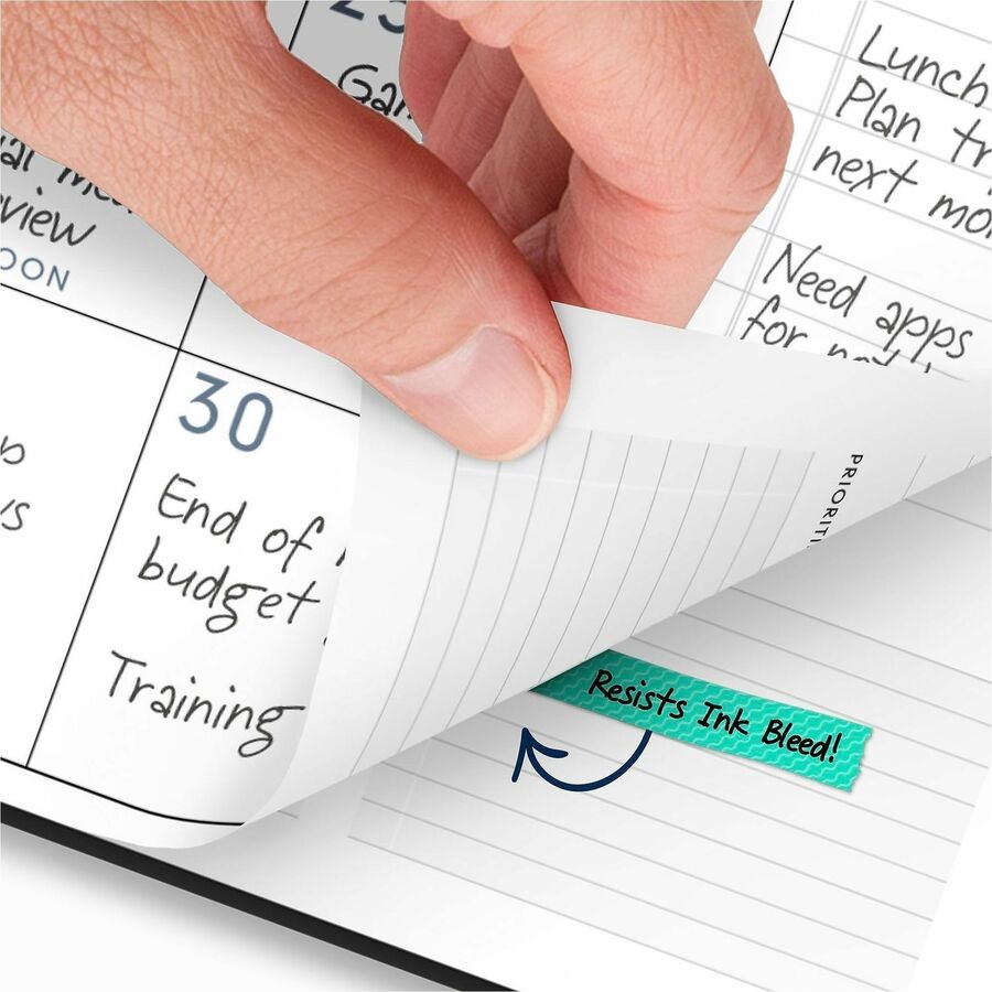 At-A-Glance Contemporary Lite Planner, Large, Weekly/Monthly, January 2026–December 2026, 8:00 AM–5:30 PM, 8 1/4" x 11", Wire Bound, Black/Gold Cover, 1 Each