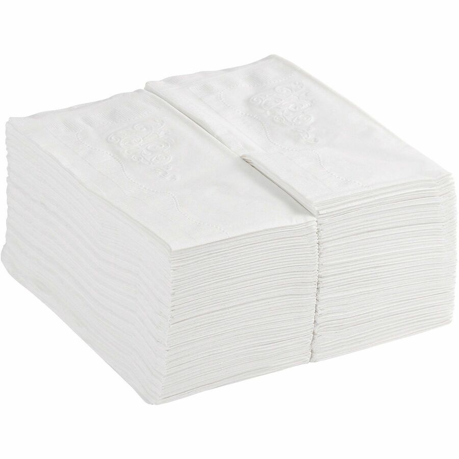 2 Ply - 1/8 Fold - 15" Width x 16" Length - Scrollwork Pattern - White - 126 / Pack