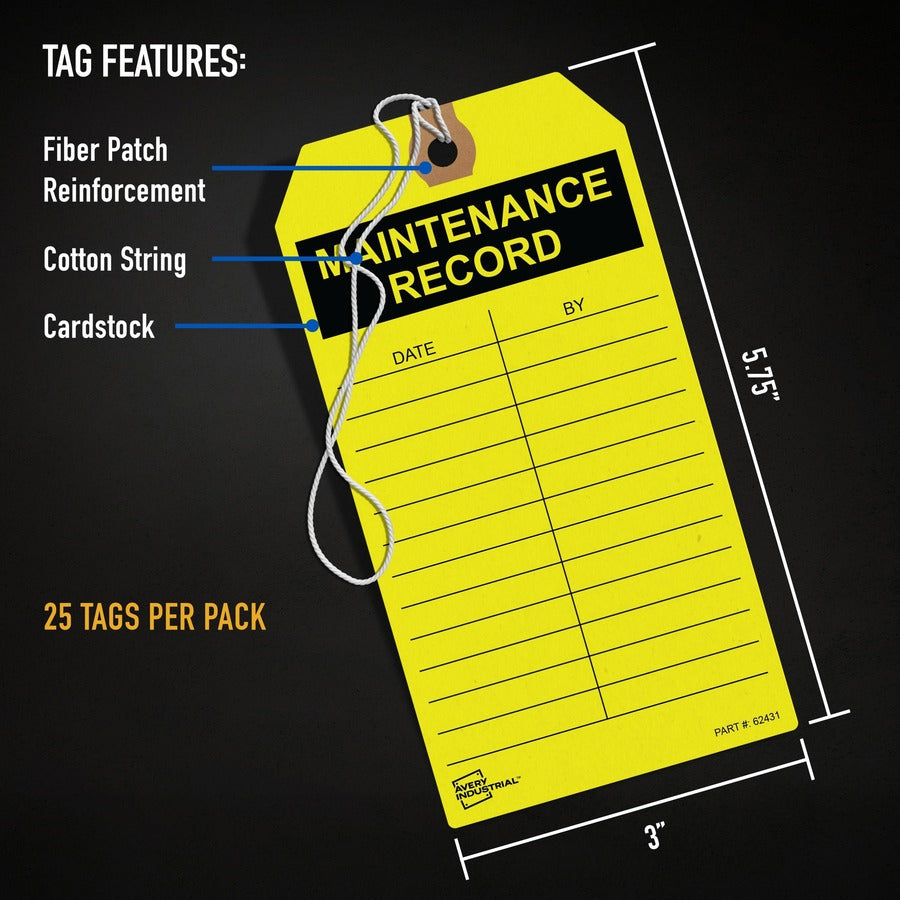 Avery&reg; Preprinted OUT OF SERVICE Red Service Tags