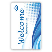 Printable - RF Card - 3.40" - Red - Plastic, Polyvinyl Chloride (PVC) - 250 Carton