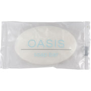 OASIS Soap Bars - Bergamot Oil, Yuzu Fruit Scent - 0.46 oz - Bath, Hotel, Skin - White - 1000 / Carton