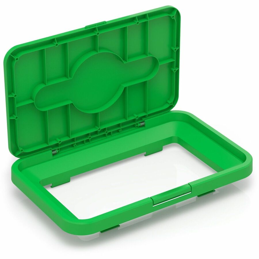HLS Commercial Rectangular Open Top Compost Bin/Lid - Rectangular - Gray - 1 Each