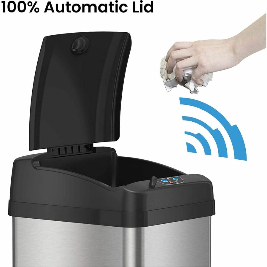 HLS Commercial 13-Gallon Sensor Trash Can