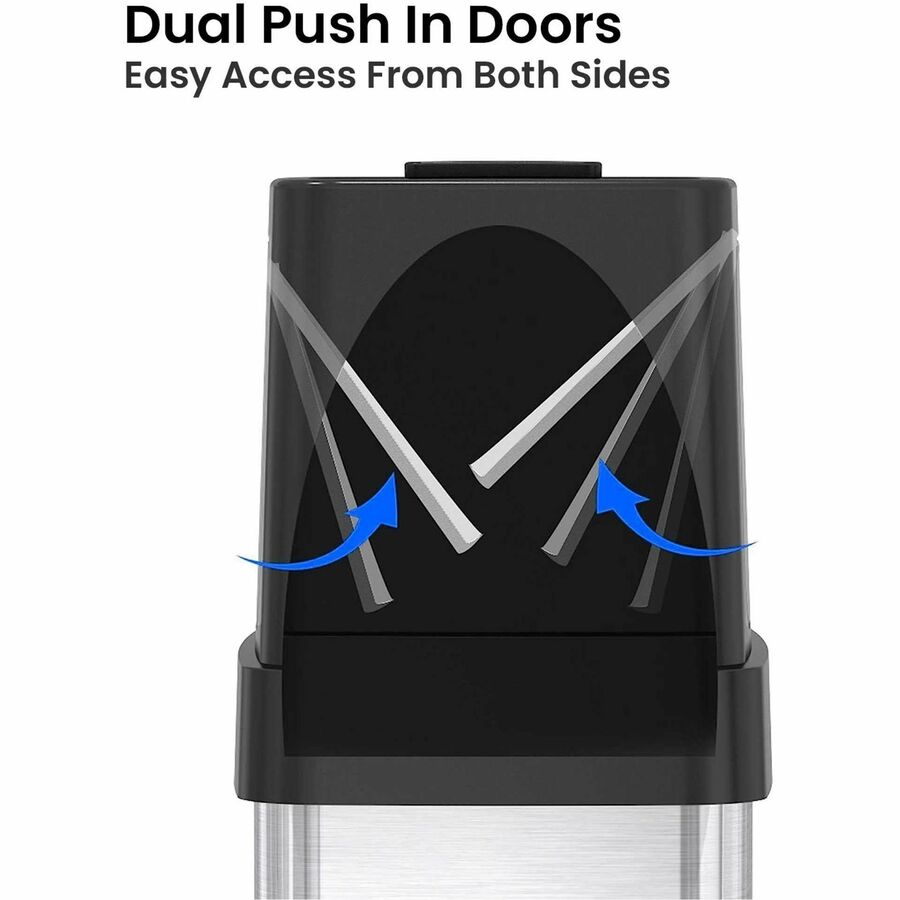 HLS Commercial Dual Push Door Odor Control Trash Can