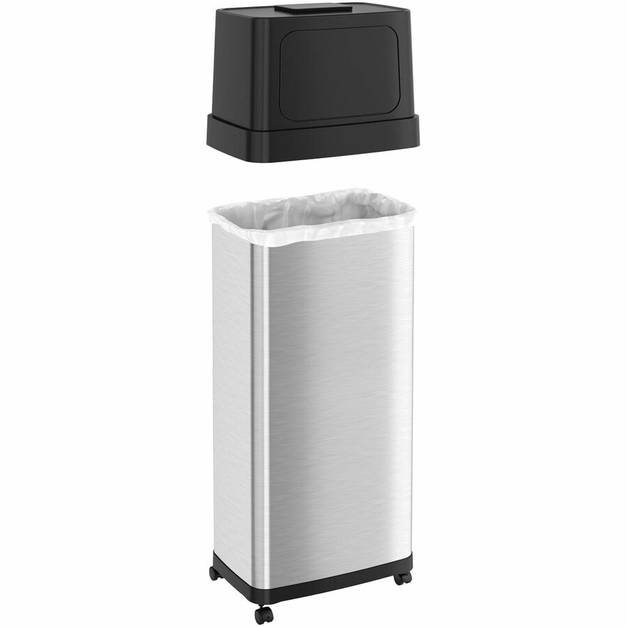 HLS Commercial Dual Push Door Odor Control Trash Can