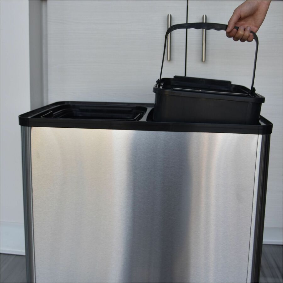 HLS Commercial 16-Gallon Combo Sensor Trash Can